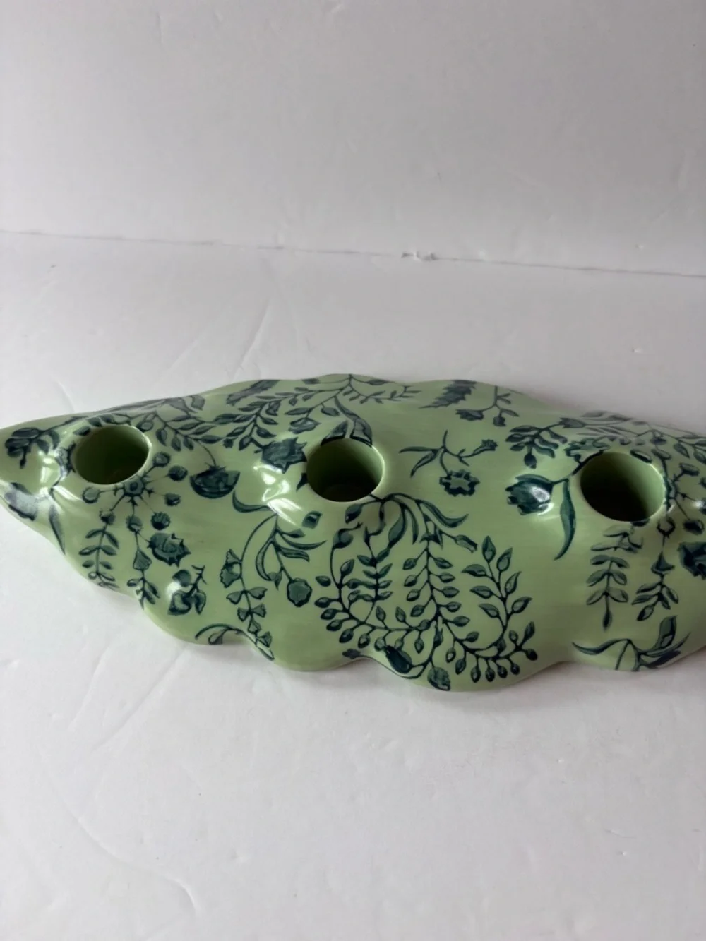 NWT Anthropologie Peacock Candle Holder